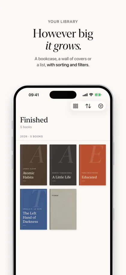 Shelf App Store screenshot: However big it grows.